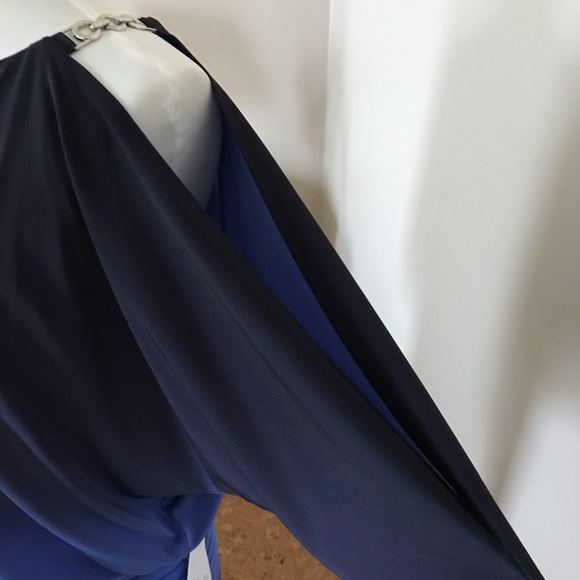 Xscape Ombré Cold Shoulder Cocktail Dress - Picture 3 of 7